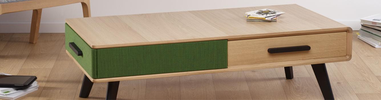 Table basse Camif en bois de chêne