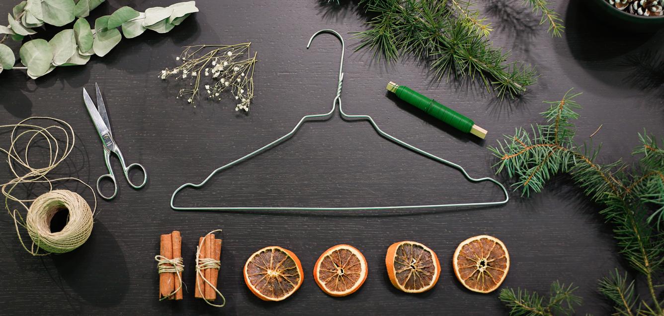 DIY fabriquer une couronne de Noël