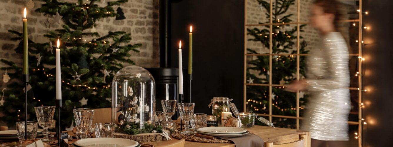 Une table festive pour Noël, une décoration naturelle authentique | Blog Camif