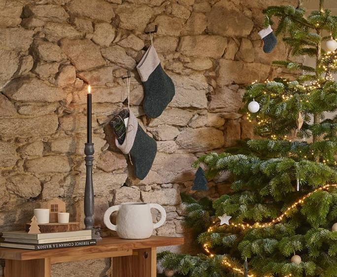 Chaussettes de Noël recyclées fabriquées en France | Camif
