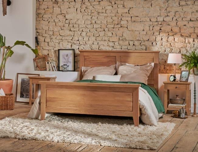 Lit en bois massif style campagne chic | Blog Camif