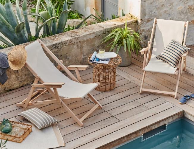 Choisir du mobilier de jardin, transat ou chilienne en bois | Blog Camif