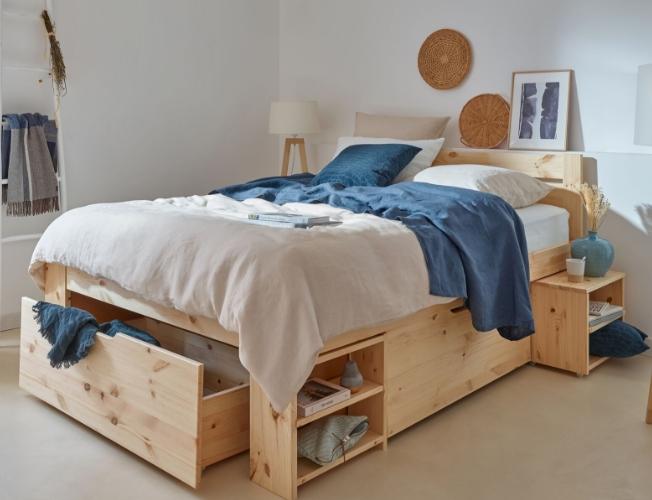 Lit rangement en bois massif Tara | Blog Camif
