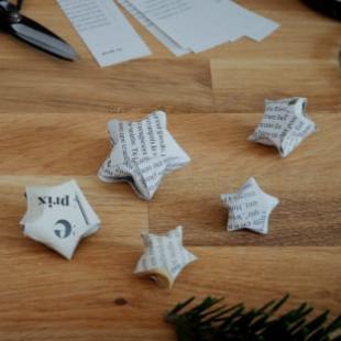 Tuto origami facile de Noël : les étoiles du bonheur | Blog Camif