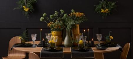 Table de Noël noire de Style et d'or | Blog Camif