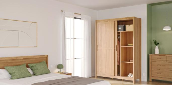 Armoire portes coulissantes en bois | Blog Camif