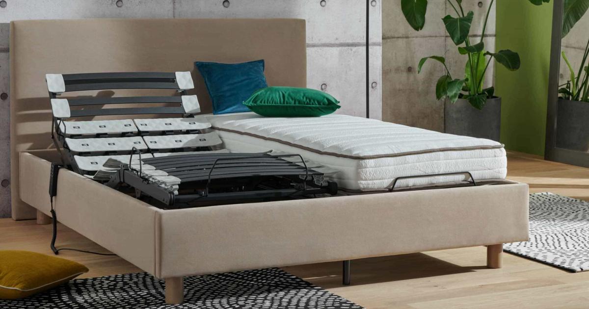 Sommier électrique 5 plans relaxation fabriqué en France